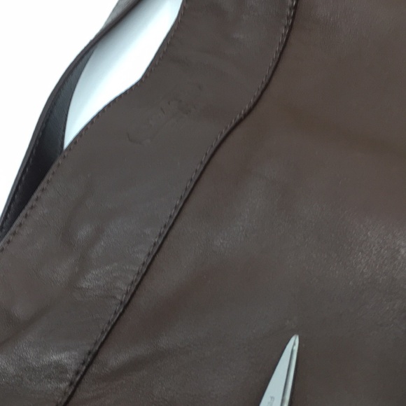 Coach Hobo Zoe F14707 Brown Leather Shoulder Bag with silver tone hardware - Picture 16 of 17